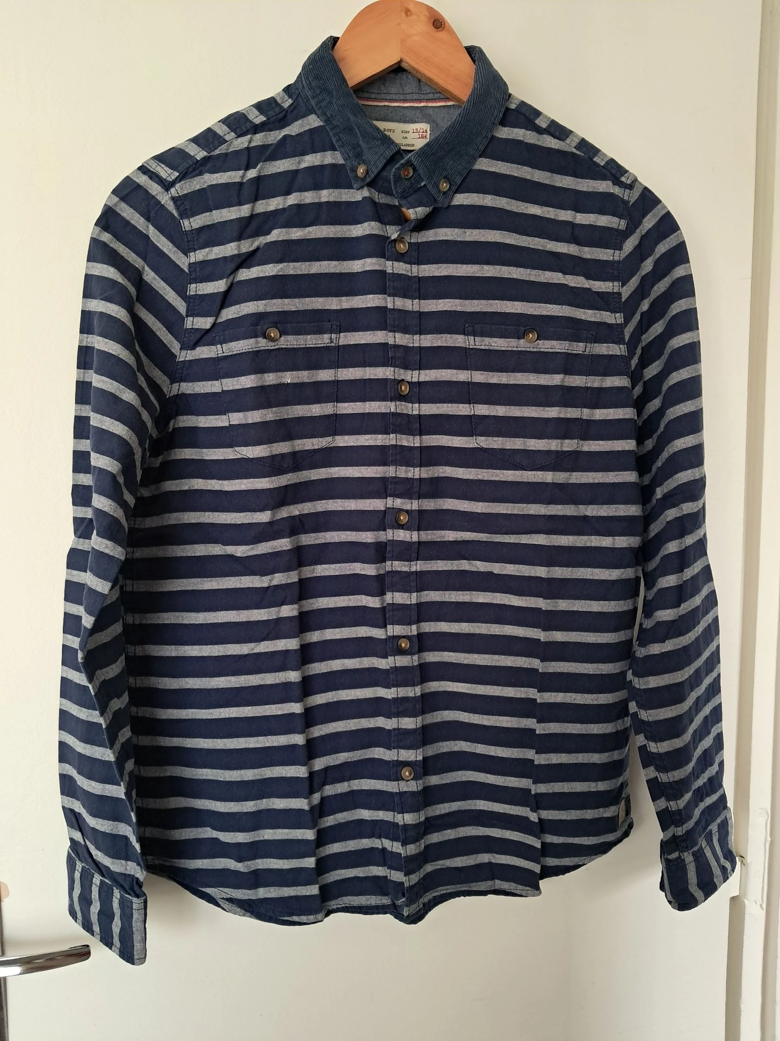 Chemise manche longue 13-14 ans 